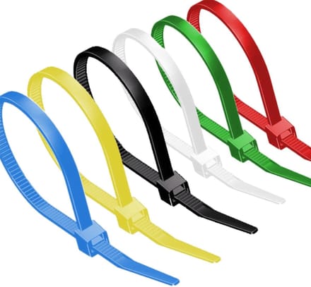 Tie-wraps 100 x 2,5mm / diverse kleuren (100 stuks)