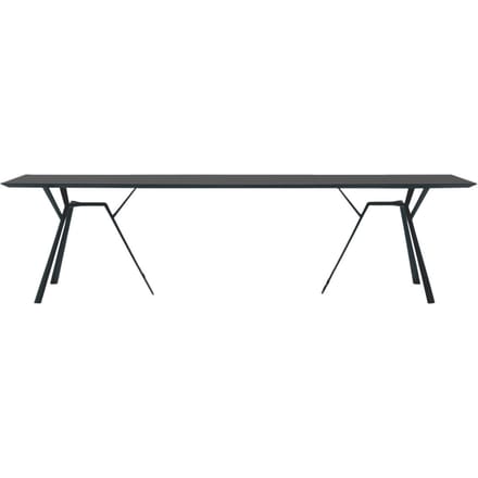 Fast Radice Quadra tafel - rechthoekig - grijs-metallic - 290 x 90 cm