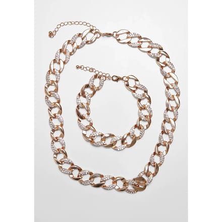 Ketting en armband set Urban Classics basic diamond