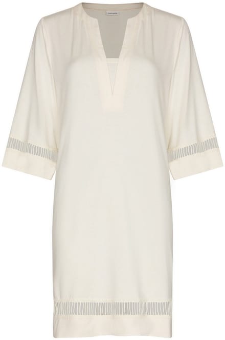 Pastunette Premium - Jurk - Ivory Shore - Viscose - Ecru - Maat 46