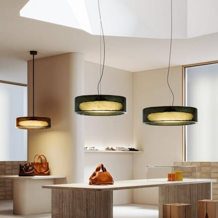 MARSET LED hanglamp Ringo, Ø 70 cm, donker rookgrijs