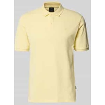 slim fit poloshirt met stitching
