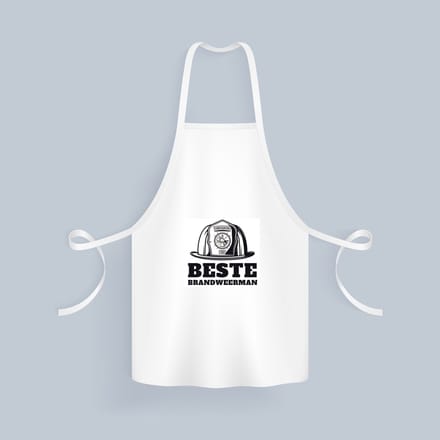 Akyol - beste brandweerman Keukenschort - Beste brandweerman - collega - cadeau - 82 bij 71 cm