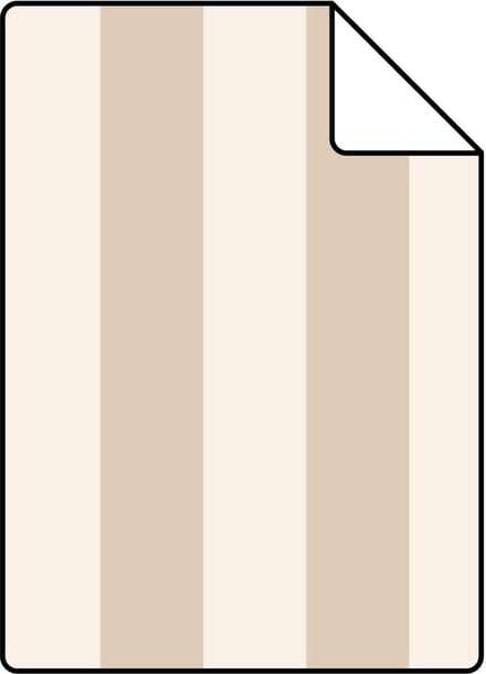 Proefstaal ESTAhome behang strepen beige - 26.5 x 21 cm - 131211-S