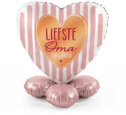Liefste Oma - Ballonnen set met standaard - Everloon