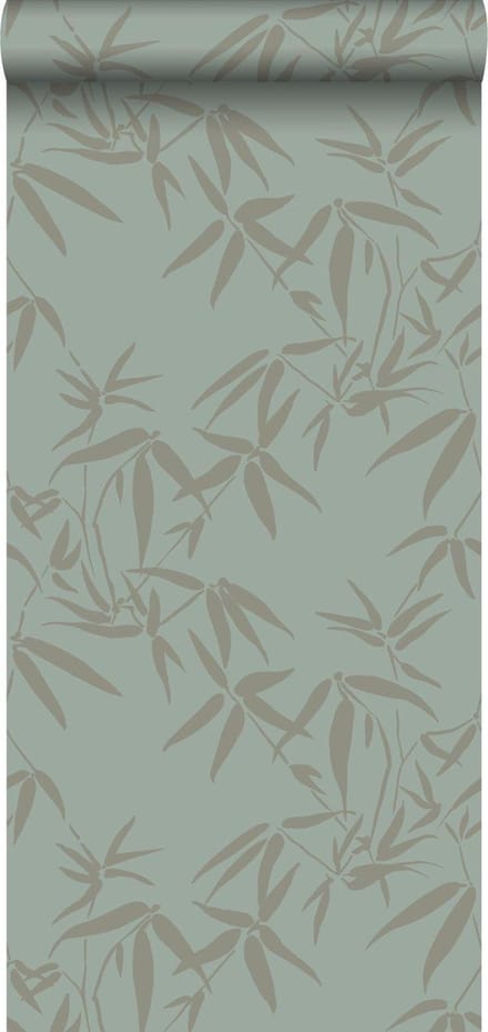 Origin Wallcoverings behang bamboe bladeren groen - 347736 - 0,53 x 10,05 m