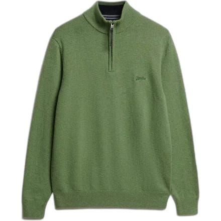 Heren trui van gemengde wol met opstaande kraag Superdry