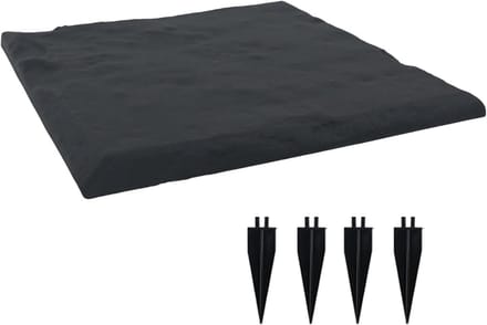 Tuin Stapstenen - Pad Decoratie - Tuin Terras - Met Grondpennen - 40cm Vierkant
