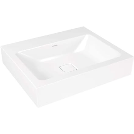 Kaldewei CONO wall-mounted washbasin 3089 without tap hole, 60 cm 902506003001