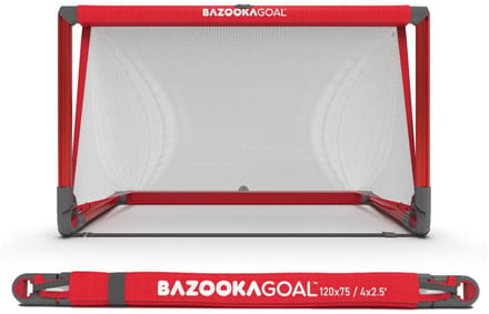 BazookaGoal Aluminium Voetbaldoel - 120 x 75 cm - rood/wit
