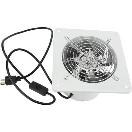 Ventilateur d'extraction avec interrupteur en fer 60 Hz 7 pales silencieux pour fenêtre et maison 6 Inch blanc
