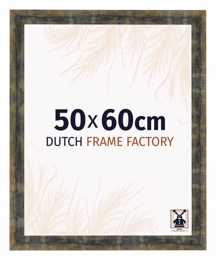 Fotolijst 50x60 cm - MDF - Blauw Goud Gemeleerd - Praag