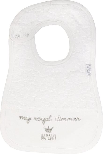 BAMBAM Slab "my royal dinner" - Wit - Baby cadeau