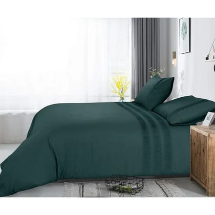 Dreamhouse Dekbedovertrek Bali Groen - Eenpersoons 140 x 200/220 cm + 1 kussensloop