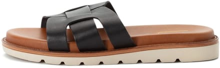 camel active Sandalen gemaakt van leer - Maat - Zwartwomenswear-41