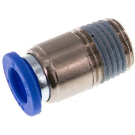 8mm x R1/4'' Messing/PA 66 Insteekfitting buitendraad Binnenzeskant NBR [5 Stuks]