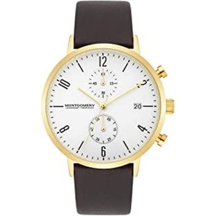 Montgomery MG900 Chronograaf Goud Leer | 10090107