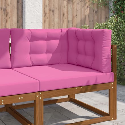 vidaXL - Buitenbankkussen - Polyester - Roze - 80 - x - 80 - cm
