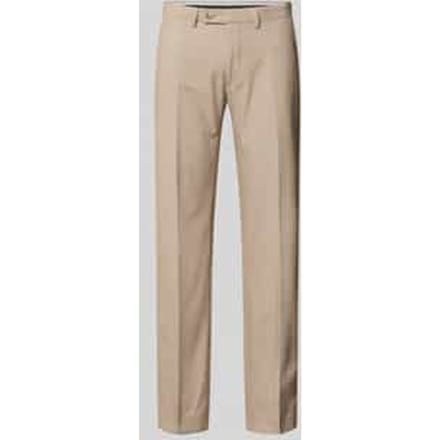 Pantalon met persplooien en achterzakken