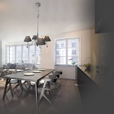 Näve Antiekgrijze hanglamp Susana