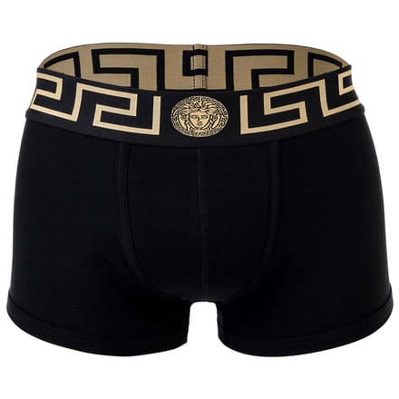 Versace Bi-Pack Trunk Jersey Topeka Bi-Stretch Cotton Organic New Logo Boxershorts