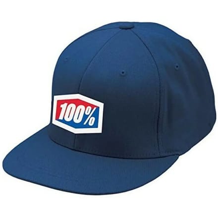 100% Essential J-Fit Cap, blauw Hoofdomtrek L/XL