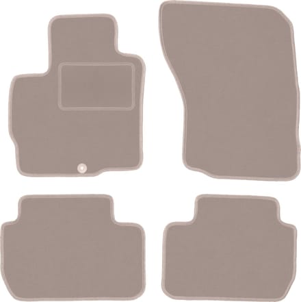 Beige velours matten voor: Mitsubishi Outlander III SUV (2012-)