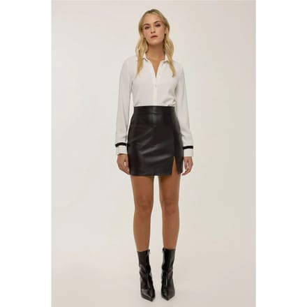 Leren Look Minirok
