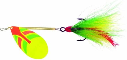 Ondex Buck Spinner maat 4 – 5,5 gram met enkel blad Fire Tiger