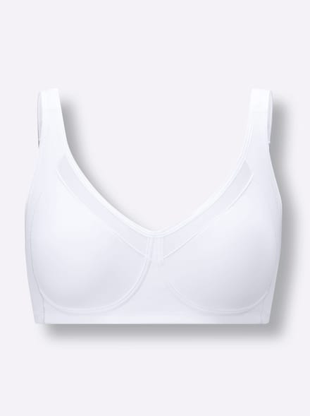 Naturana - Soft bh met meshrand - 5504 - Wit - 100B