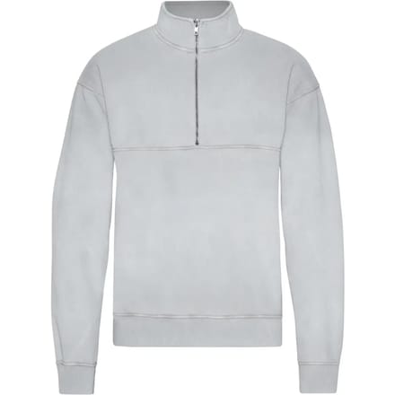 1/4 rits sweater Colorful Standard Organic Faded Grey