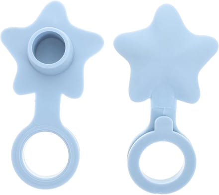 Badstop Set - Afvoerplug Haarvanger - Water Dicht Houden - Stervormig Flexibel Siliconen - 105 cm Diameter - Hemelsblauw