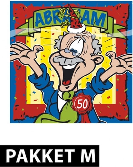 Shoppartners Abraham versiering pakket - 50 jaar feestartikelen - Multi