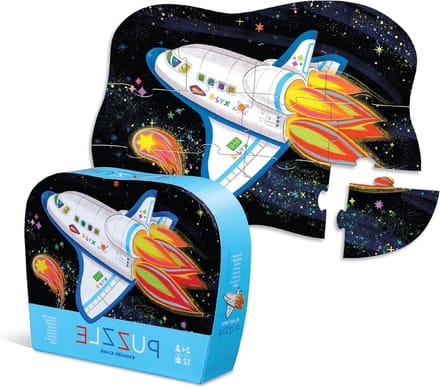Mini Puzzel - Vloerpuzzel Kinderen - Cognitieve Ontwikkeling - Duurzame Opslagdoos - 12 Stukjes - Multicolor