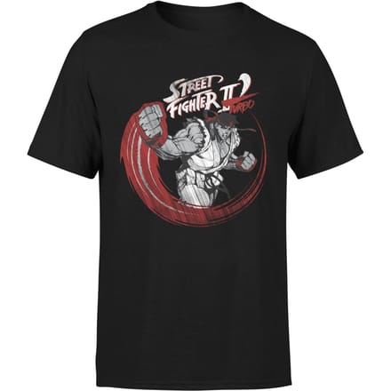 Street Fighter RYU Sketch Men's T-Shirt - Black - S