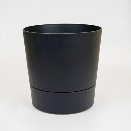 ELHO bloempot foss d35cm living black met wielen