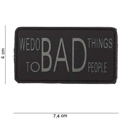 Embleem 3D PVC We do bad things