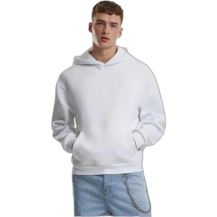 Urban Classics - Fluffy Hoodie/trui - M - Wit
