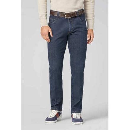 Meyer Jeans Diego Structured Organic Cotton Denim Swing Pocket Blue Stone / male