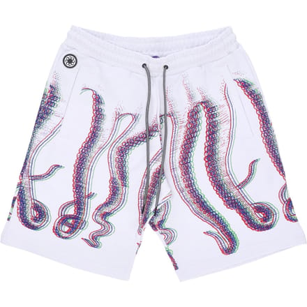 Korte heren trainingsbroek Fuzzy Sweatshort Wit