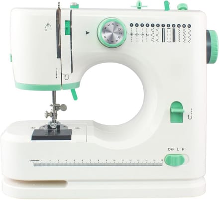 Naaimachine Beginners - Huishoudmachine Elektrisch - Kleding Maken - 12 Steken - Compact Formaat - Roze