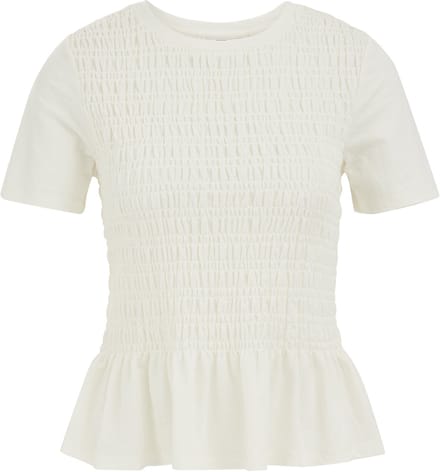 WE Fashion Dames T-shirt gesmokt