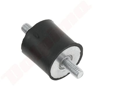 Trillingsdemper passend op UNI MM 25x25mm M6x12/M6x12/60