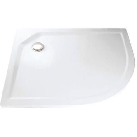 HSK acrylic shower tray super flat 75 x 90 cm asymmetrical version left