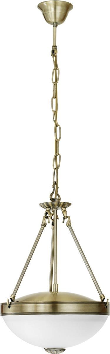 EGLO Savoy - Hanglamp - 1 Lichts - Ø310mm. - Brons - Wit