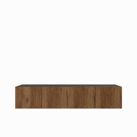 TV-kast Nicole 200 (2x100) cm (zwart + catania)