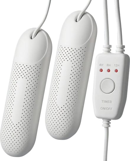 Nuvance Schoenendroger - Schoendroger met Timer - Schoenverfrisser - Droogfunctie - Shoedryer - Wit