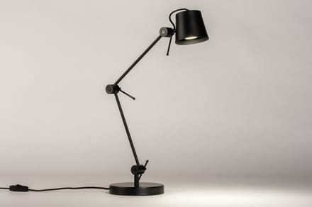 Lumidora Tafellamp 74449 - SYDNEY - GU10 - Zwart - Metaal