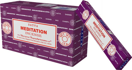 Wierook Satya Meditation - doos met 12 pakjes van 15 gram