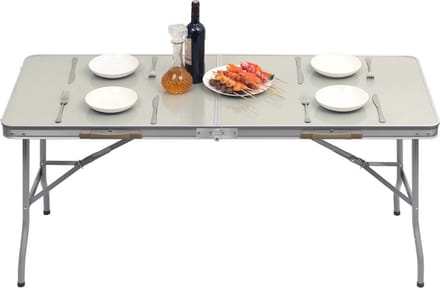 Camping Klaptafel - Verstelbaar - Voor 4 personen - Inklapbaar - Picknicktafel